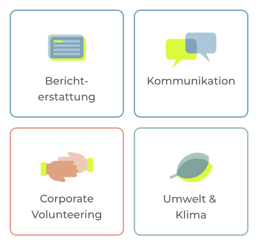 Gestaltung weiterer individueller Icons für Kickert Consult